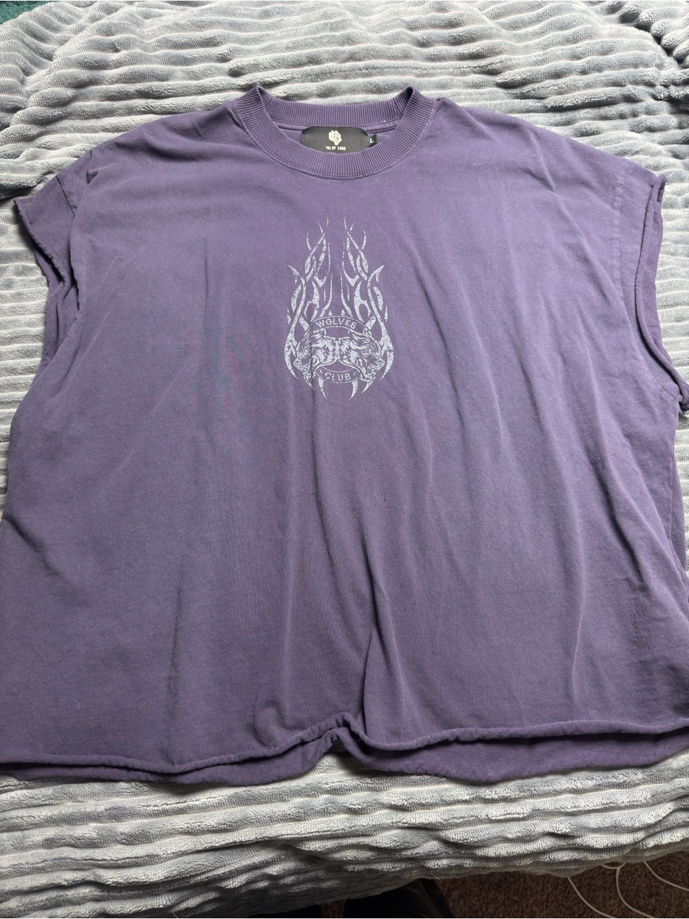 DARC Purple Graphic Sleeveless Tee